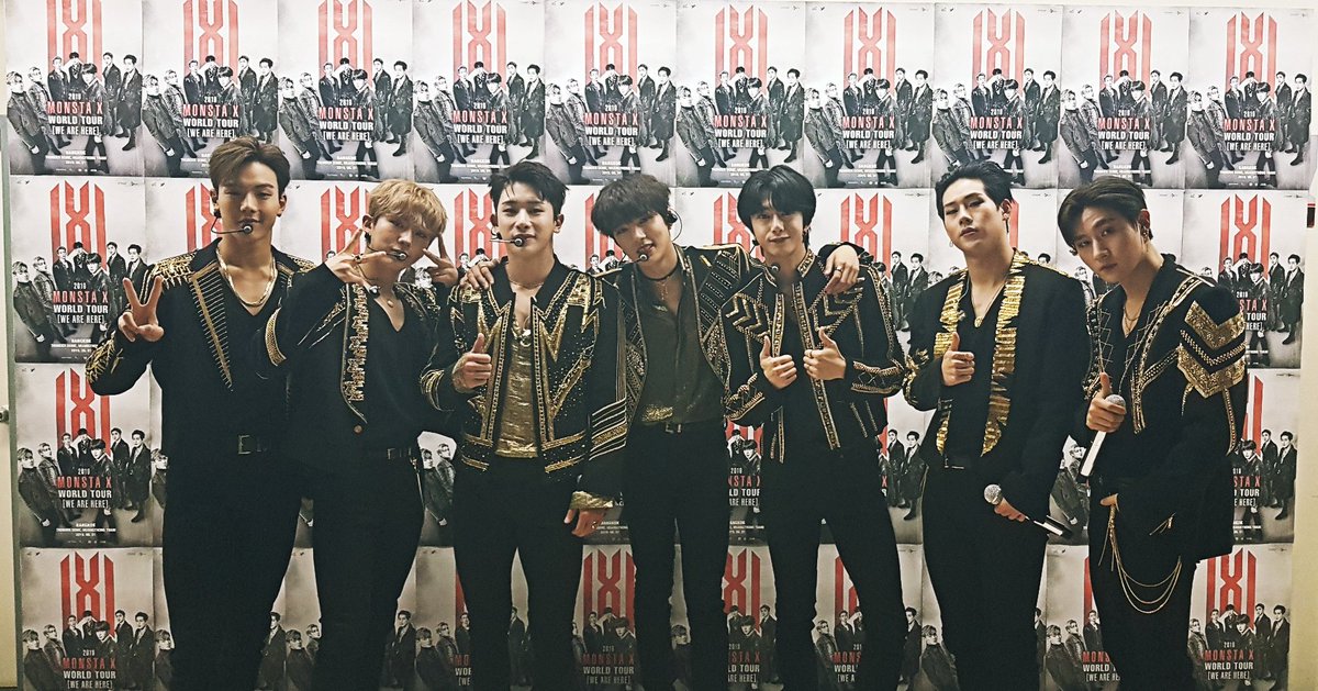 OfficialMONSTAX's tweet photo. [#MONSTA_X]  
2019 MONSTA X WORLD TOUR 
2019. 06. 01 SAT 
#WE_ARE_HERE in #BANGKOK 

#MONSTAX #몬스타엑스
#WEAREHERETOUR https://t.co/pYe4RMvbWy