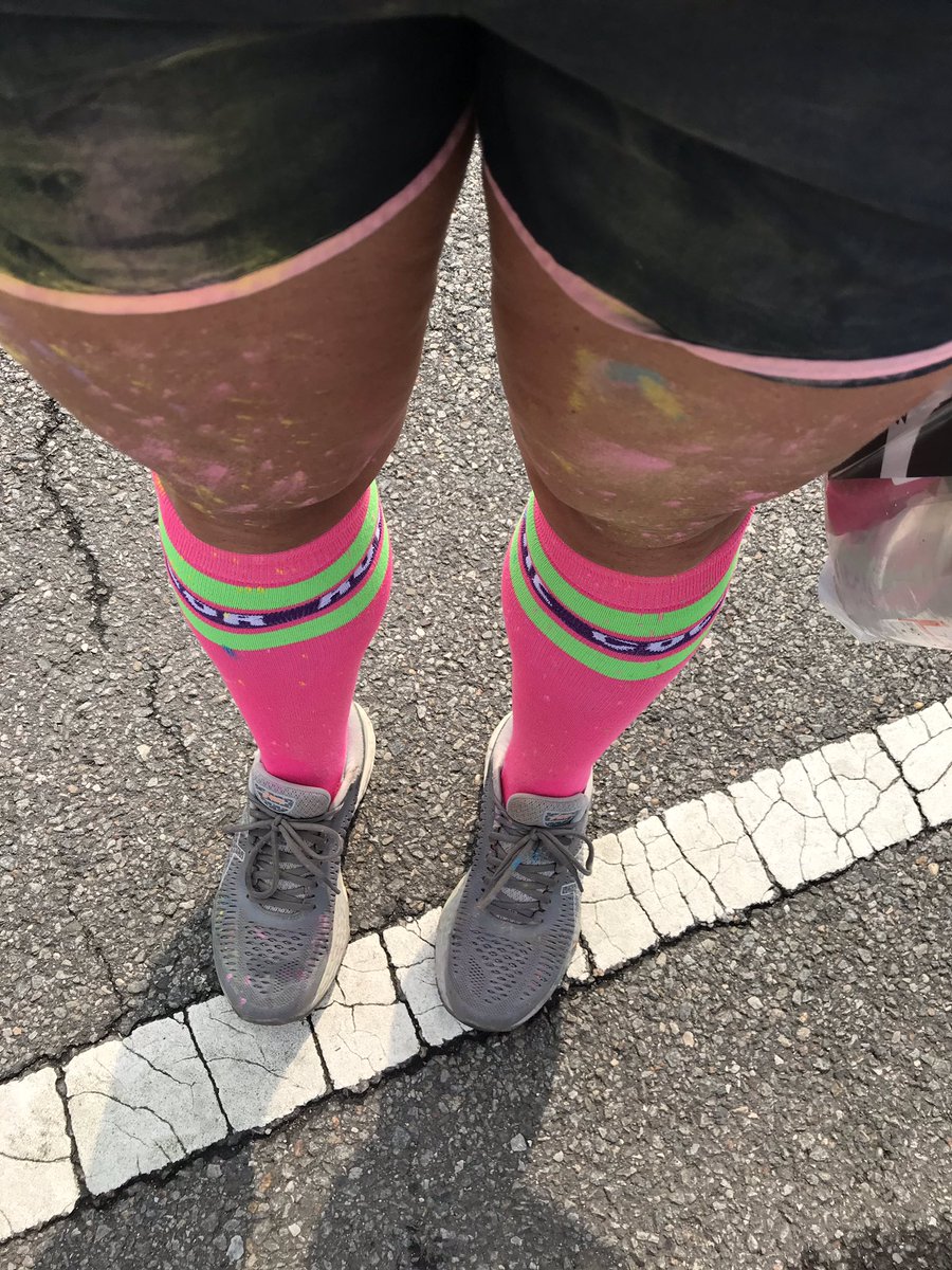 MsgibsonM's tweet photo. Colleagues that run together have fun together! #happiest5k @ColorRun #ewta https://t.co/jwP3ZTy82g