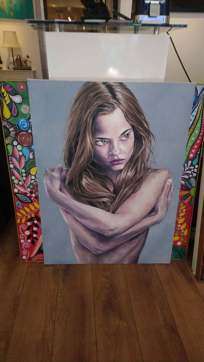 We love this #painting by David Hardy. Come and see it in the gallery now! At least 30% of every sale from our gallery goes to help the homeless via <a href="/streetsouls/">Streetsouls</a>.