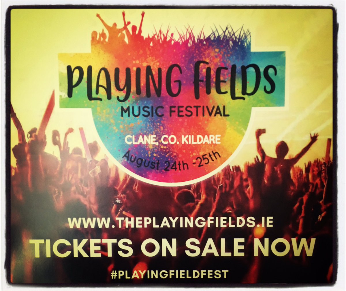 Not long to go folks!
Have you got your tickets for @TPFFest ?

August 24/25th

#theplayingfieldsfest #theplayingfieldsfestival #clane #kildare @TheStunningBand @declanorourke @frankandws @frankandwalters @vivajerryfish @the4ofus  @sabrinasheehan @weareempires @the2johnnies