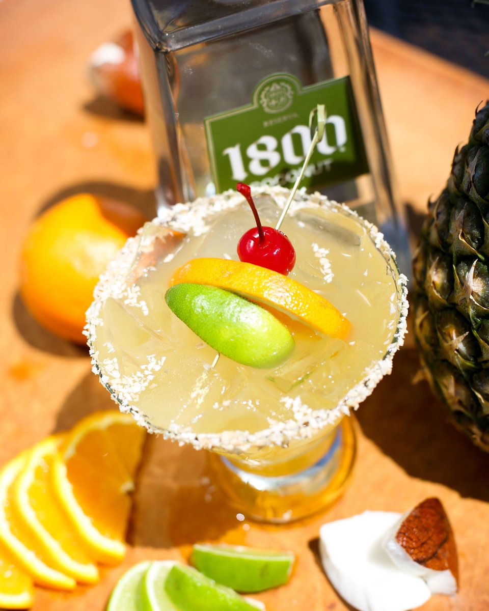 Our new Toasted Coconut Margarita will send your taste buds to the Caribbean🌴 Sip on the sweet sensations of coconut, pineapple, orange and agave this summer!