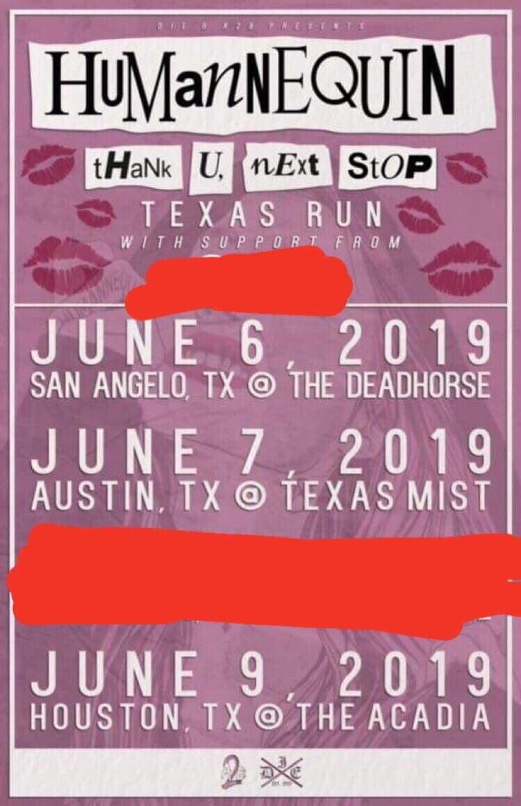 Some minor alterations to the tour starting on Thursday. <a href="/kirbayylmao/">Kyle Kirby</a> fixed the flyer 😂😂