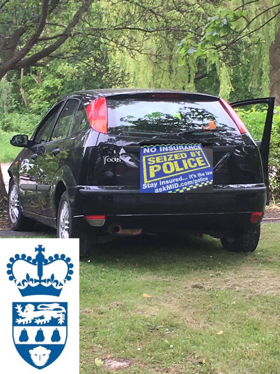 OPUShropshire's tweet photo. Donnington, Telford. Driver failed to stop for officers, crashed & ran off! No docs = car seized #onelessontheroad #saferroads @paulbennettMIB TEAM B 3438 https://t.co/8fw2A7Ksuz