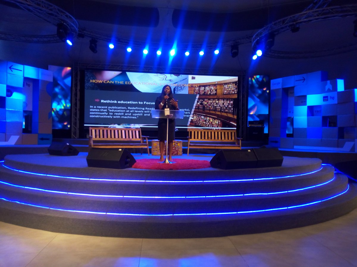 mciunigeria's tweet photo. Now speaking on the future of work at the Techpoint Inspired 2019, @hailanny, the Executive Director, Marketing and Strategy of Michael and Cecilia Ibru University. #TechpointInspired #MCIUatTechPointInspired #TechpointInspired2019 https://t.co/9WVarwk967