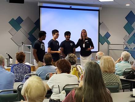 Philanthrotank's tweet photo. Today begins #hurricane season! A few days ago Naven Parthasarathy, Gabriel Sun, &amp; Srihan Joginipalli from Hurricane Helping Hands, held a preparedness workshop &amp; distributed #storm kits at the Delray Bch, Kings Point senior community.

#westpalmbeach #philanthropy #changemakers https://t.co/hmBP3ecsin