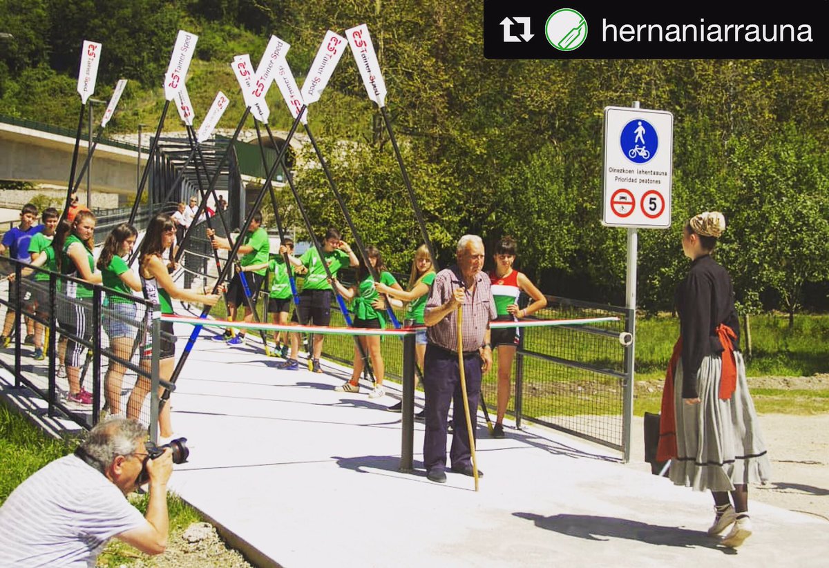 Elorrabiko zubiaren inaugurazioa <a href="/hernaniarrauna/">Hernaniko A.E.</a> #maialen #maialentrainerua #aupamaialen