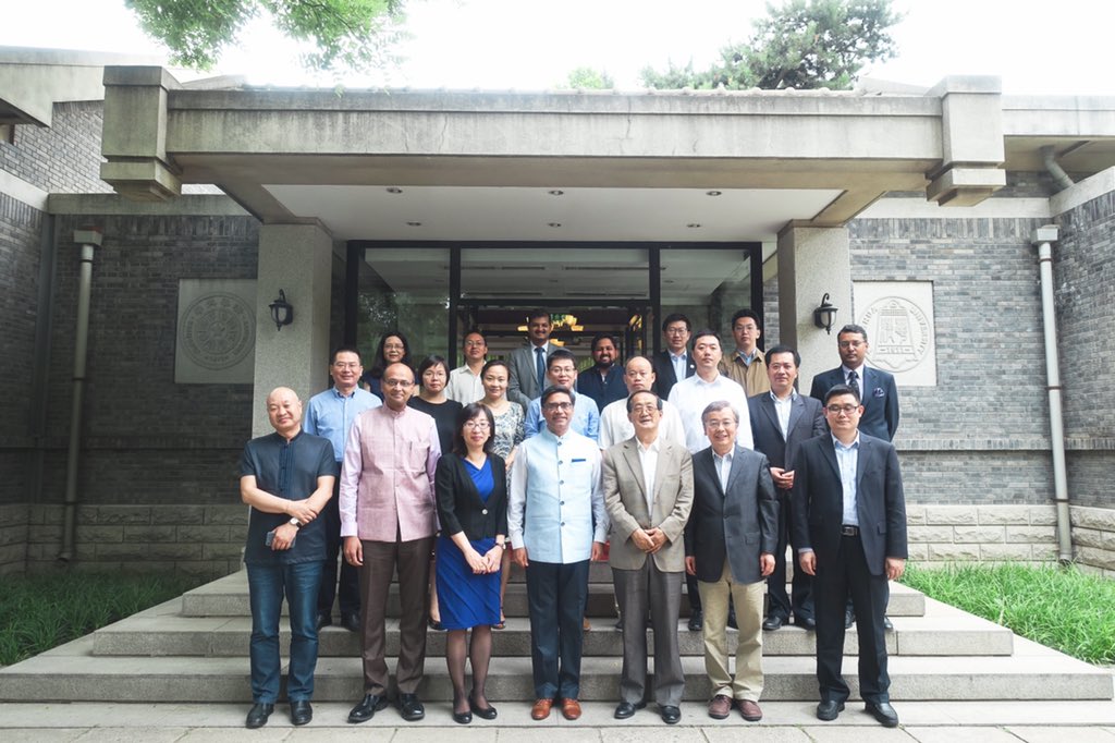 EOIBeijing's tweet photo. Amb @VikramMisri joined leading  scholars from across the country in a round-table discussion organized by the Centre for South Asian Studies at Tsinghua University on the future prospects of India-China relations under the new @narendramodi government. @MEAIndia https://t.co/7EverGysqp