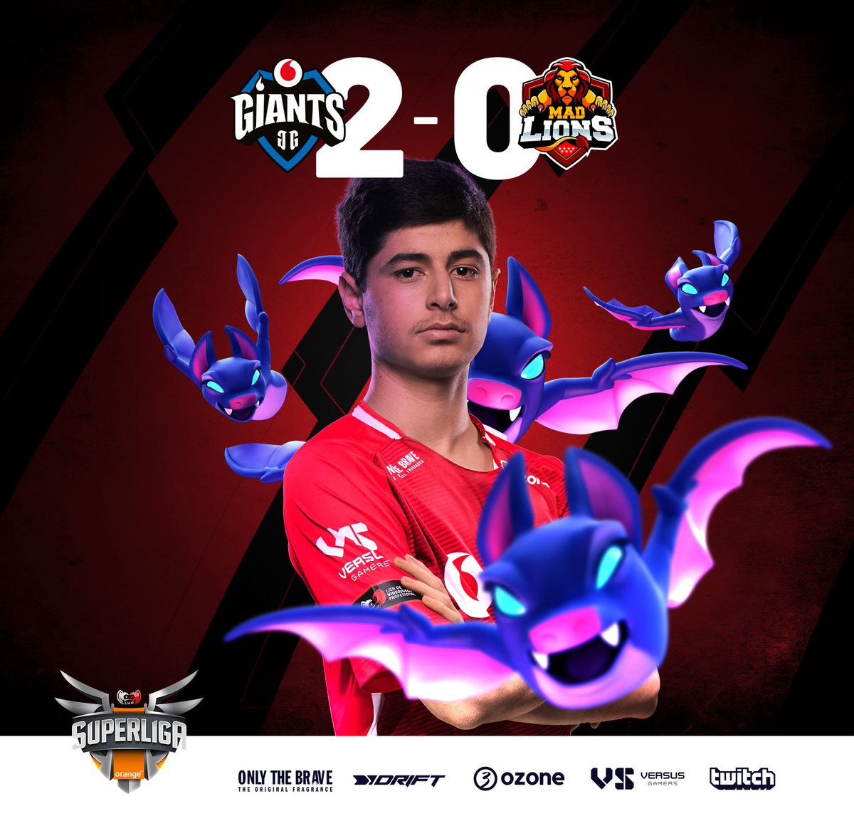 GG WP @MADLionsEC. Nos llevamos una victoria que nos salva completamente de los puestos de descenso y encadenamos dos partidos seguidos ganando en #SuperligaOrangeCR.

#WeAreGiants #VodafoneGiants