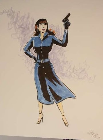 bnpeeler1's tweet photo. Awesome commission by @ComicLodge of @MaxAllanCollins ' s #MsTree at #HickoryComicCon. https://t.co/xOKsJ67kQc