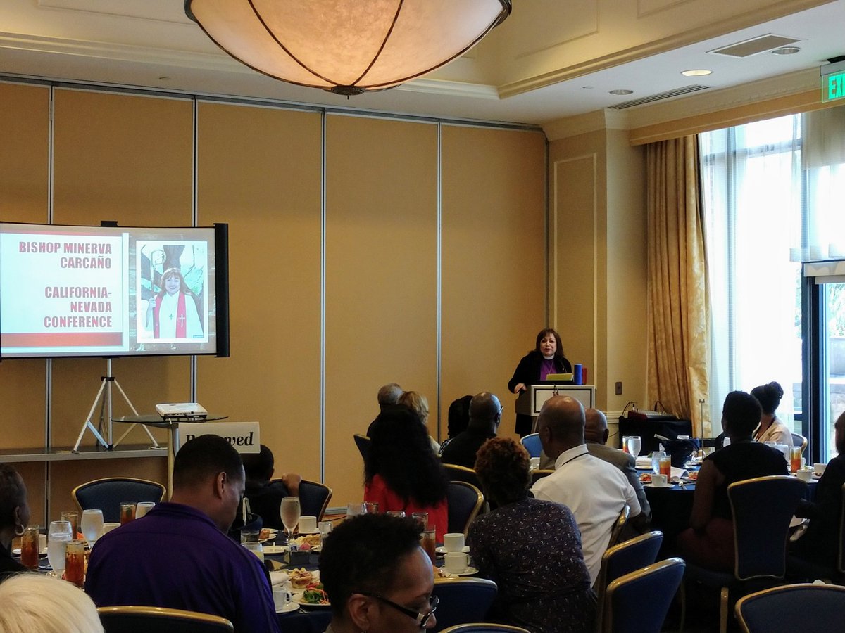BWARMtweets's tweet photo. Bishop Minerva Carcaño speaks at the #BWCUMC19 Moral Courage Luncheon. Thank you @bishopminerva for lifting up our call to follow Jesus in ministries of justice. https://t.co/3DRfBnmy7Y