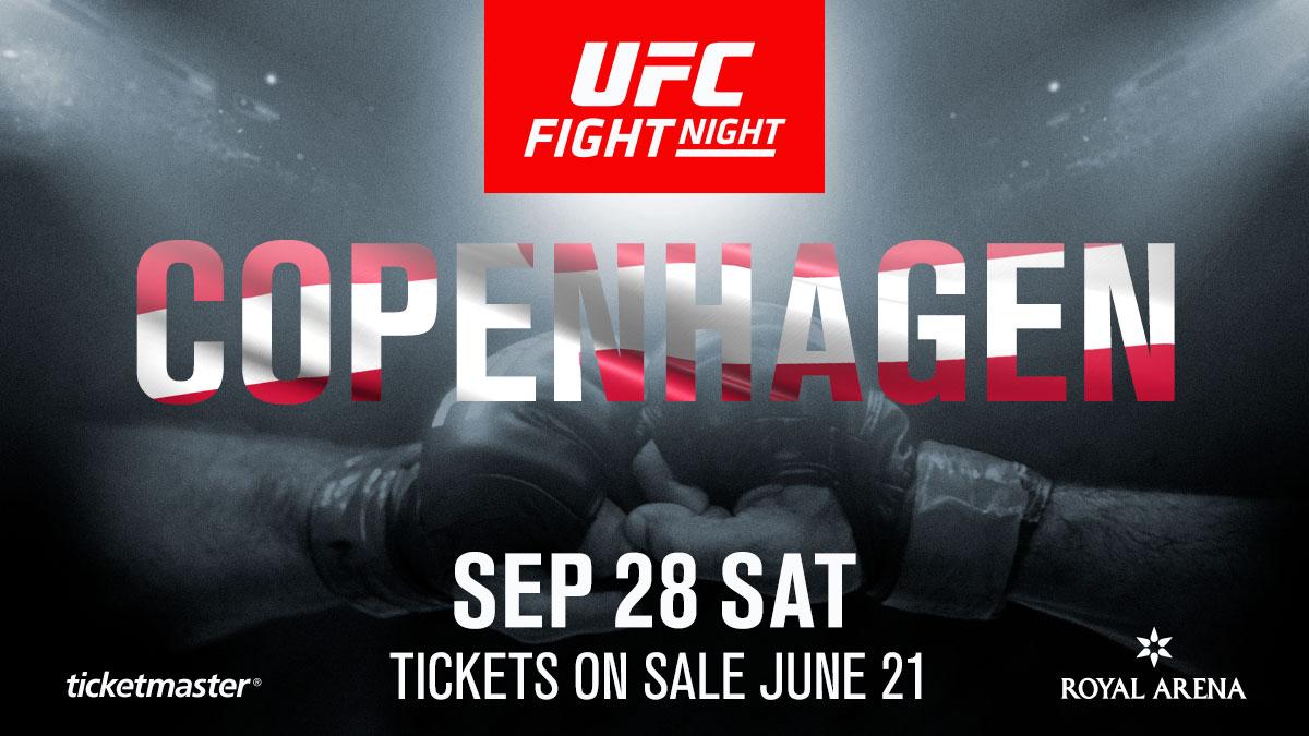 UFCEurope's tweet photo. Denmark! We're coming to #UFCCopenhagen for the first time ever! 🇩🇰

Here's how to get your tickets early ➡️ https://t.co/lQfZ6k0t4f https://t.co/fOV86CqENi