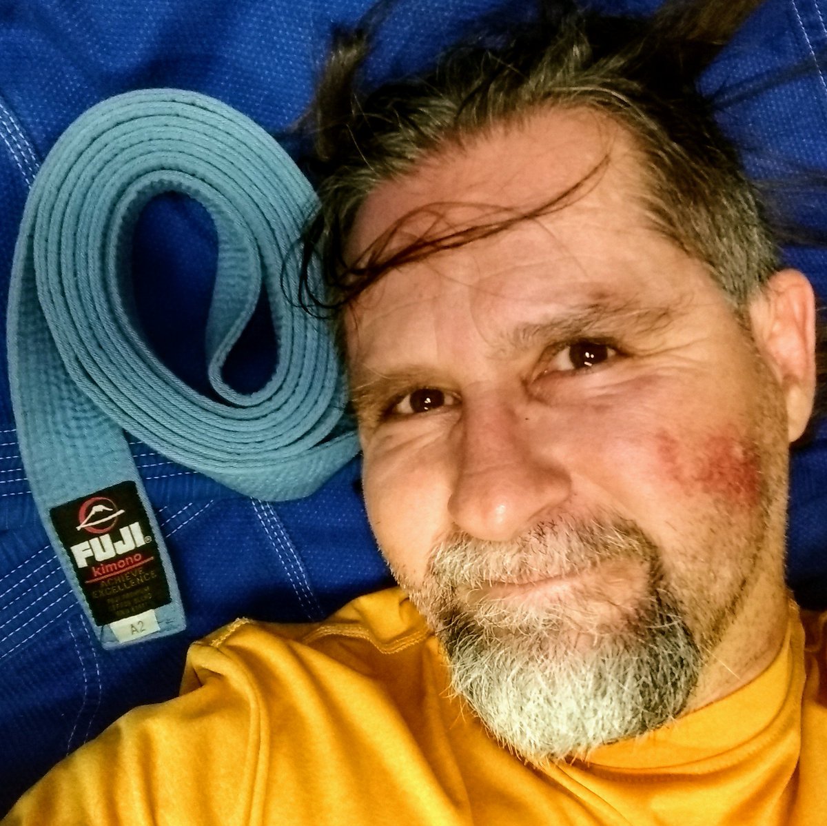 KZphotograph's tweet photo. Last night at #bjjclass #girash #bjjface #facerash #comeswittheterritory #oss #brazilianjiujitsu #jiujitsu #ineversawawildthingsorryforitself #staywild #betheenergyyouwanttoattract #GodblesTheUSA #GodblessyouGuatemala https://t.co/4lxGdabTmp