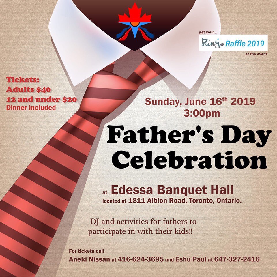 Rinyo_Inc's tweet photo. Dear amazing Canada fans

Father's day party!!!! 

Already bought your dad a tie, shirt, watch, tools and now out of options??! (Mothers day is easier) 

Get tickets to this awesome events and let's all celebrate together! @ccar_official https://t.co/BS1WAMl7ik
