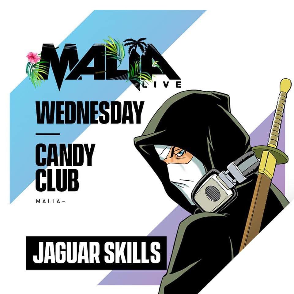 This Wednesday opening party @ Candy Club  with <a href="/JAGSKILLS/">JAGUAR SKILLS ❌</a>. 
Book your tickets from Box Office or 
malialive.com 

#MALIA2019 #SUMMER19 #EVENTS #CRETE #MALIALIVE