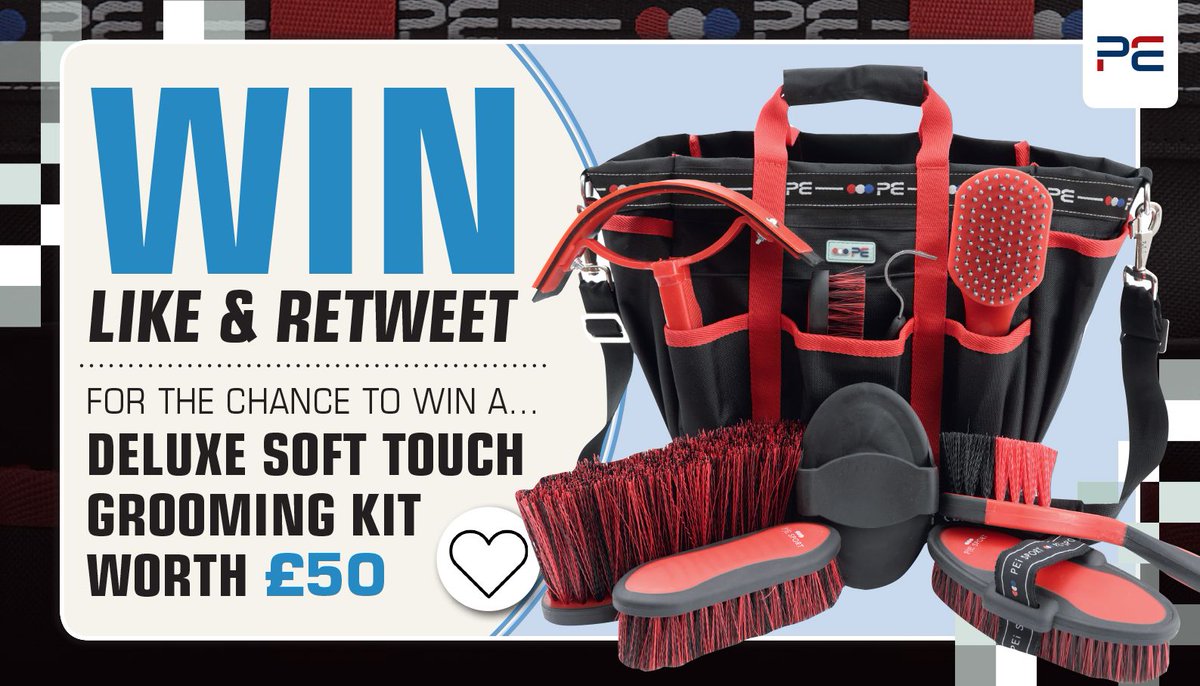 ❗️ WIN WIN WIN ❗️ 

Enter our June competition for the chance to win a Deluxe Soft Touch Grooming Kit Set worth £50! 

To enter: 
🔹 LIKE this post 
🔹 RETWEET this post 
🔹 TAG your friends! 

Take a look at the prize here: premierequine.co.uk/deluxe-soft-to… 

Good luck!