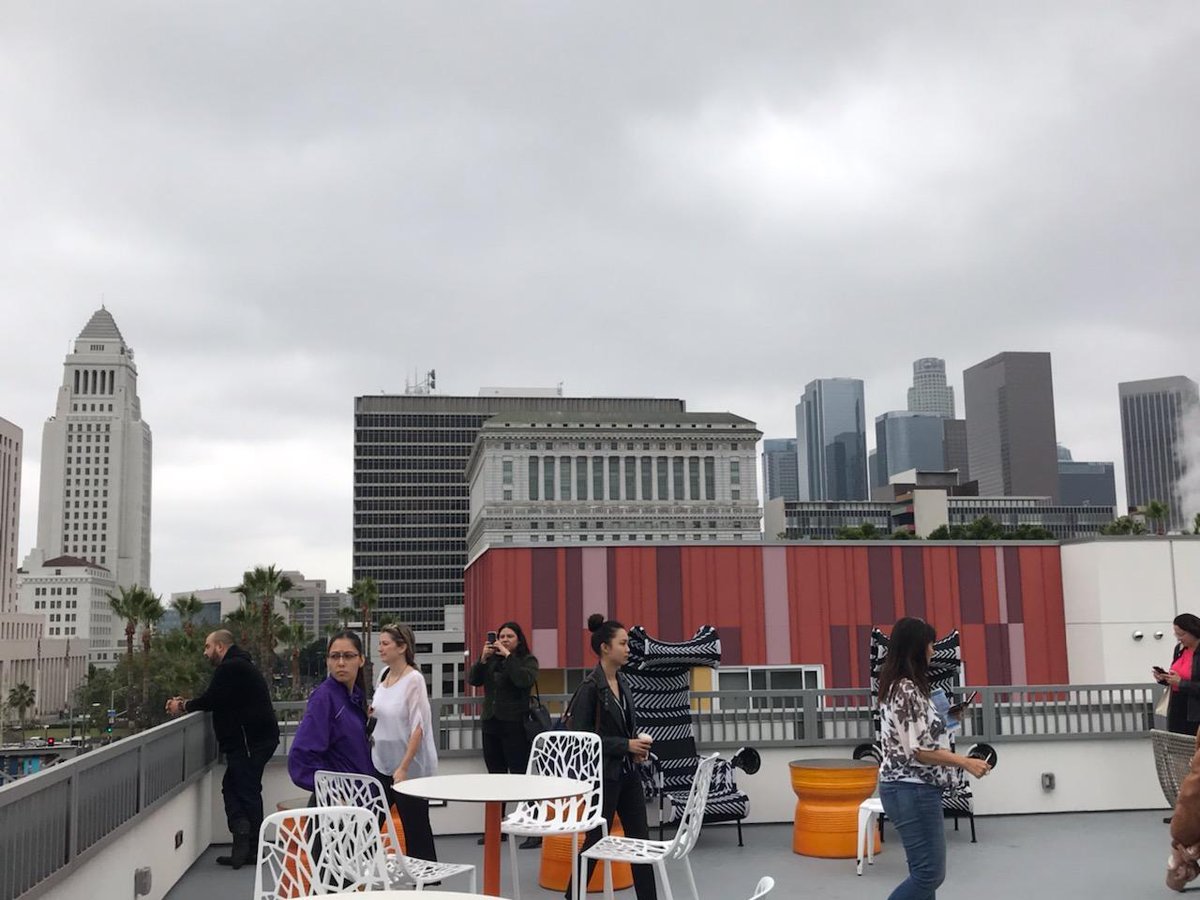 Stopped at LA Plaza Village outside Chinatown on our #DTLA Housing Tour this morning. Great views and great values. laplazavillage.com