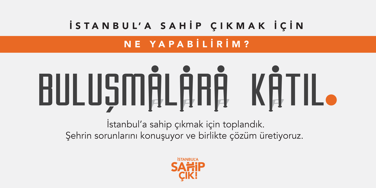 İstanbul’a sahip çıkmak için toplan ve birlik ol! Çünkü İstanbul benim, İstanbul bizim, İstanbul hepimizin! #istanbulasahipçık
