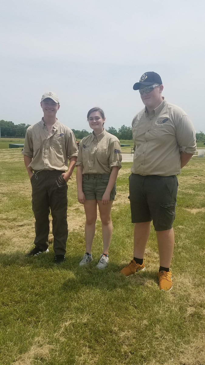 MrsB_OHJH's tweet image. Congratulations to Braeden Loftin, Dale Rush, and Lauren Belcher for shooting perfect rounds at the Indiana High School Clay Target League State Tournament!  Still waiting on final placings.