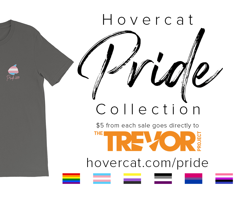 HovercatApparel's tweet photo. Show off your #Pride with the new Hovercat Pride Collection! All sales directly benefit @TrevorProject!

https://t.co/iQWBacjjWu

#Pride2019 #PrideMonth https://t.co/UG1W8nNLM3