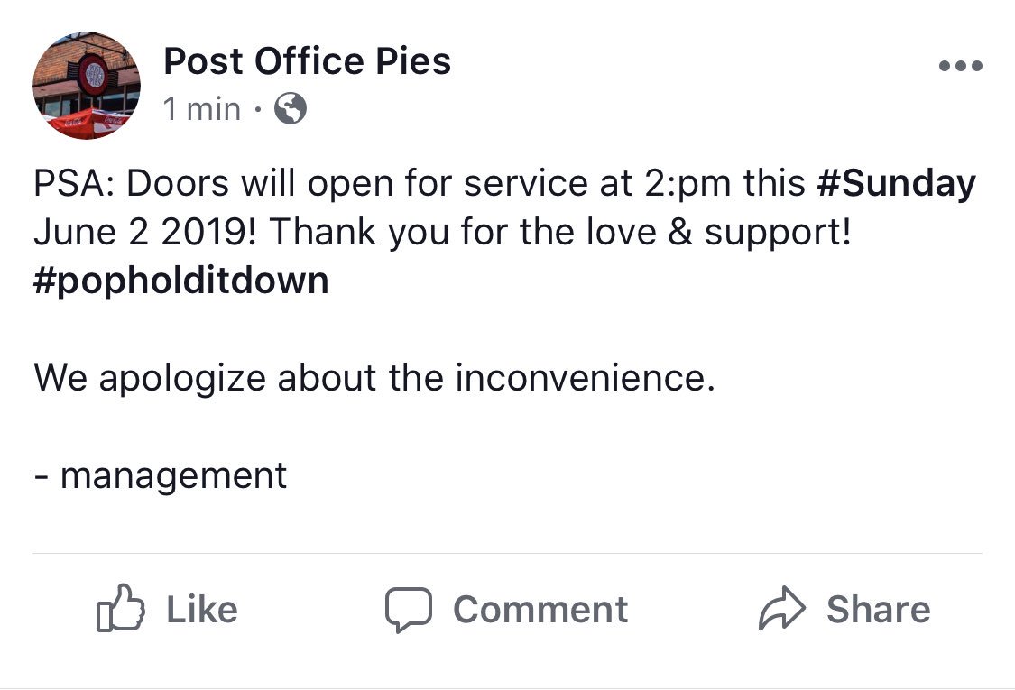 Post Office Pies tweet media