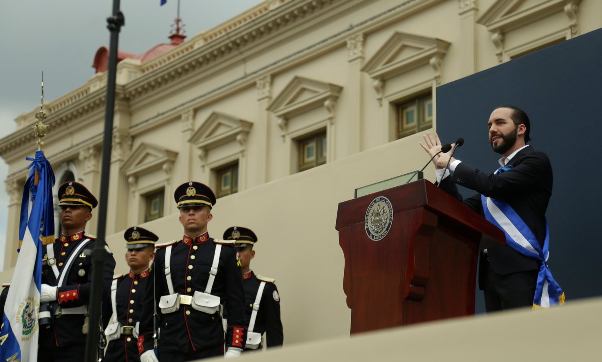 "Ahora voy a decir algo que hace mucho tiempo debió haber sido dicho: ahora el poder está en sus manos, en las manos de todos", Presidente de El Salvador, <a href="/nayibbukele/">Nayib Bukele</a>.