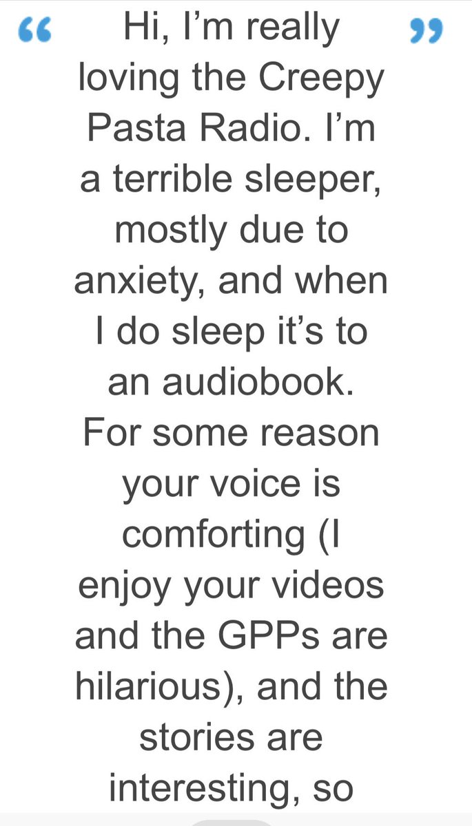 Sleep well my child. The radio will be going till tomorrow morning. Thank you!