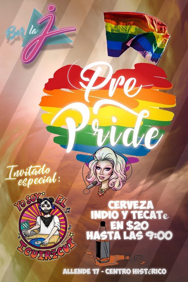 BarlaJmx's tweet photo. Hoy iniciamos el mes del Orgullo 🎉🌈 y tenemos sorpresas para ustedes.
Lxs esperamos a partir de las 6:00 pm. https://t.co/1kwBNnmV7b