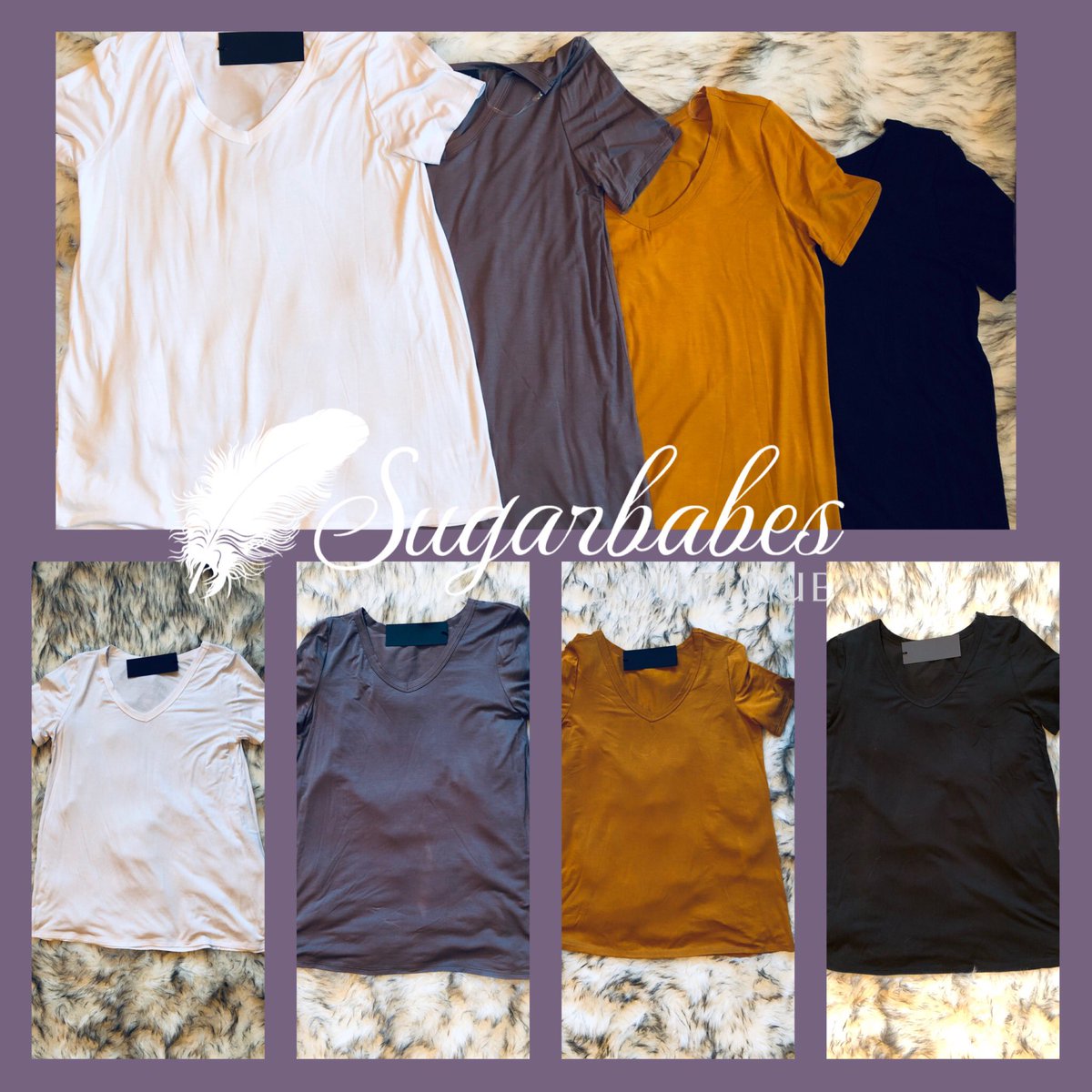 Sugarbabesboutq's tweet image. Not a fan of tank tops? We hear you! These tees are the perfect alternative in this heat. Super lightweight &amp;amp; cool! ☀️🌾 
#sugarbabesboutique #basictees #light #cool #summertee #boutiques #indyboutiques #colors #boutiqueshopping