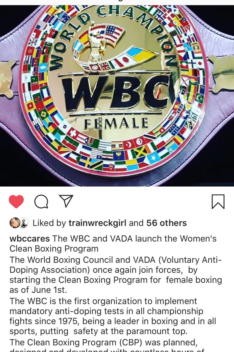 ZENAPRCHAMP's tweet photo. Info at @instagram #WbcCares page and FB today #Vada #Women @TwitterSports #Boxing #cleanProgram #Sports @Vada_Testing #PinkBelt #GreenBelt go ,,,,,, @WBCBoxing @jilldiamondWBC follow the above https://t.co/IdrshjeYpi