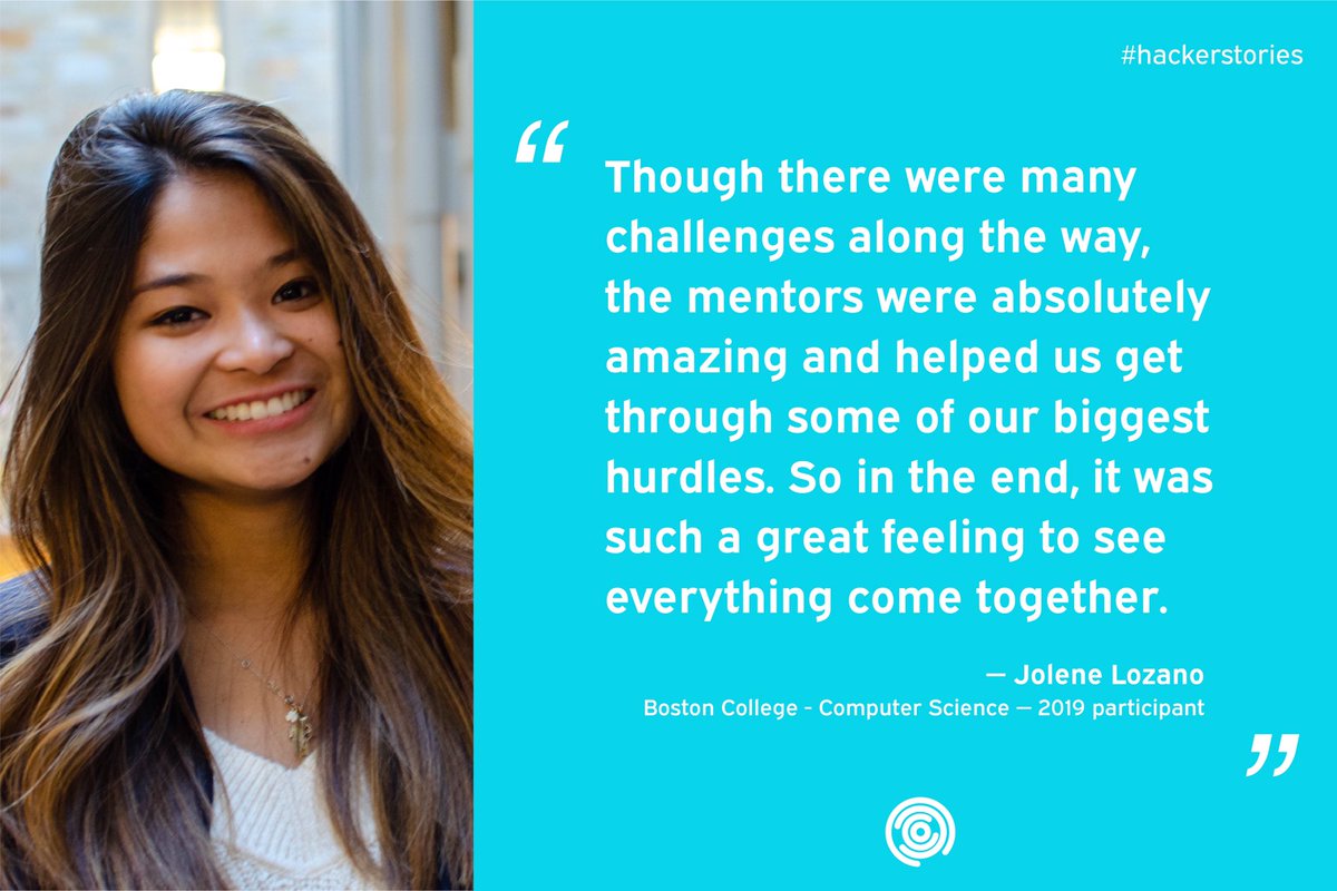 TechTogetherBos's tweet image. Introducing the first hacker in the hacker series, Jolene Lozano! 

She is a rising junior at Boston College studying computer science. See what she has to say about our recent hackathon! #hackerstories #ttb2019