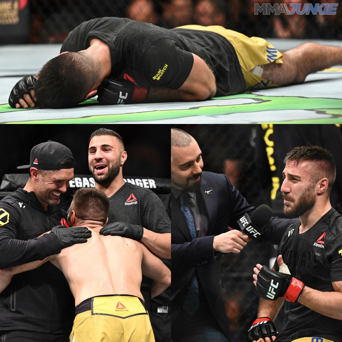 MMA Junkie (@mmajunkie) on Twitter photo 🇸🇪 Daniel Teymur was overcome with emotion after getting his first UFC win with a decision over Sung Bin Jo. #UFCStockholm
📸 <a href="/AwesomeGandalf/">Per Häljestam (UFC Photographer)</a>'s full gallery: bit.ly/2Xg0jcq 🇸🇪 Daniel Teymur was overcome with emotion after getting his first UFC win with a decision over Sung Bin Jo. #UFCStockholm
📸 <a href="/AwesomeGandalf/">Per Häljestam (UFC Photographer)</a>'s full gallery: bit.ly/2Xg0jcq