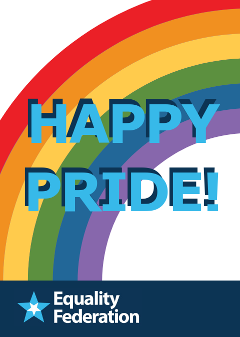 EqualityFed's tweet photo. We wish everyone a Happy Pride Month! Let's continue the good work, while we celebrate and uplift our community this June! #HappyPrideMonth https://t.co/svznfXvhxX
