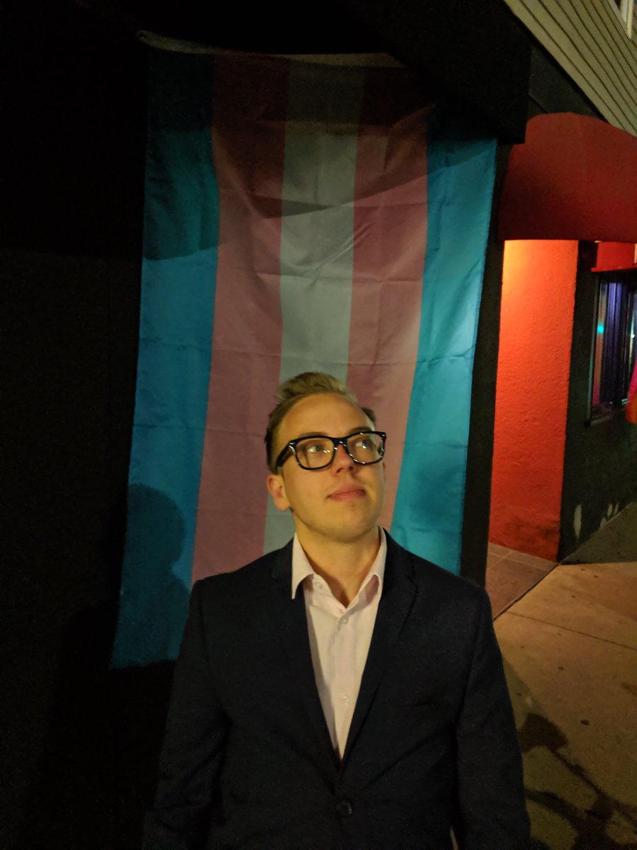 I love finding trans pride flags in the wild! Thanks <a href="/trinastarlite/">TrinaStarlite Lounge</a>! #transismagical #TransIsBeautiful #Pride