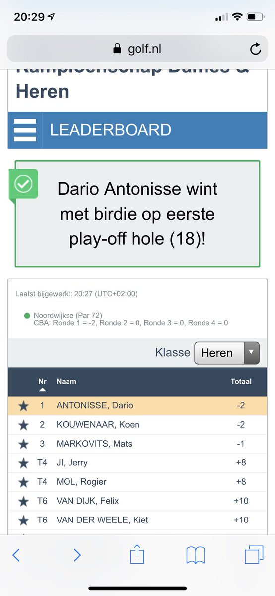 Kijk hem dan gaan! Week na onze promotie het NK Strokeplay winnen. <a href="/Darioo_a/">Dario Antonisse</a> BAAS!