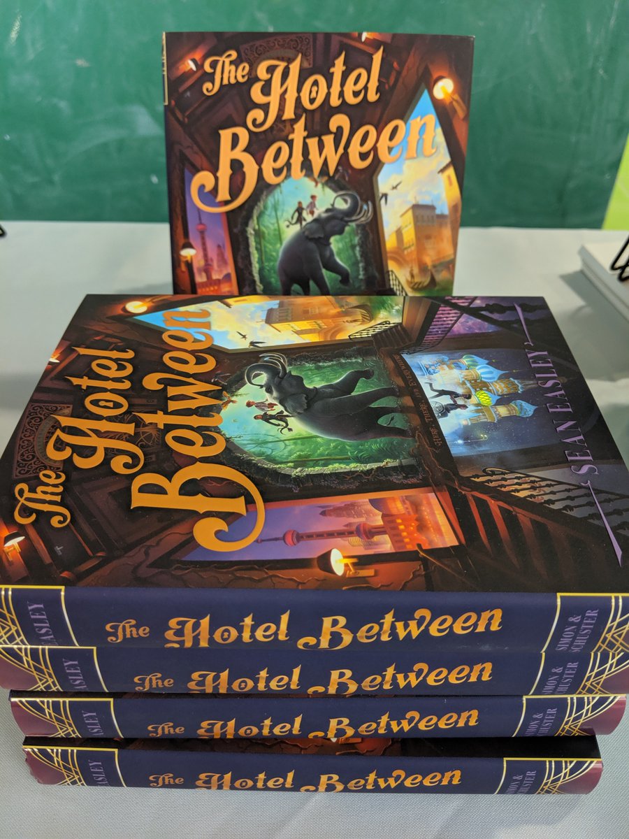 ExprBooksellers's tweet photo. Express Booksellers is at the 2019 Dallas Book Festival today at the @dallaslibrary. We’re so happy to be selling North Texas author Sean Easley’s book The Hotel Between. @AuthorEasley @SimonKIDS @JimMcCarthy528 @SCBWINorthTexas https://t.co/YcXGoht384