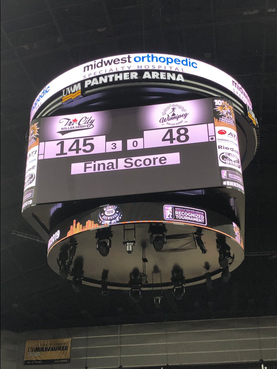 Game 2 at #bhh2019. Thanks for the fun <a href="/TriCityRD/">Tri-City Roller Derby</a>!