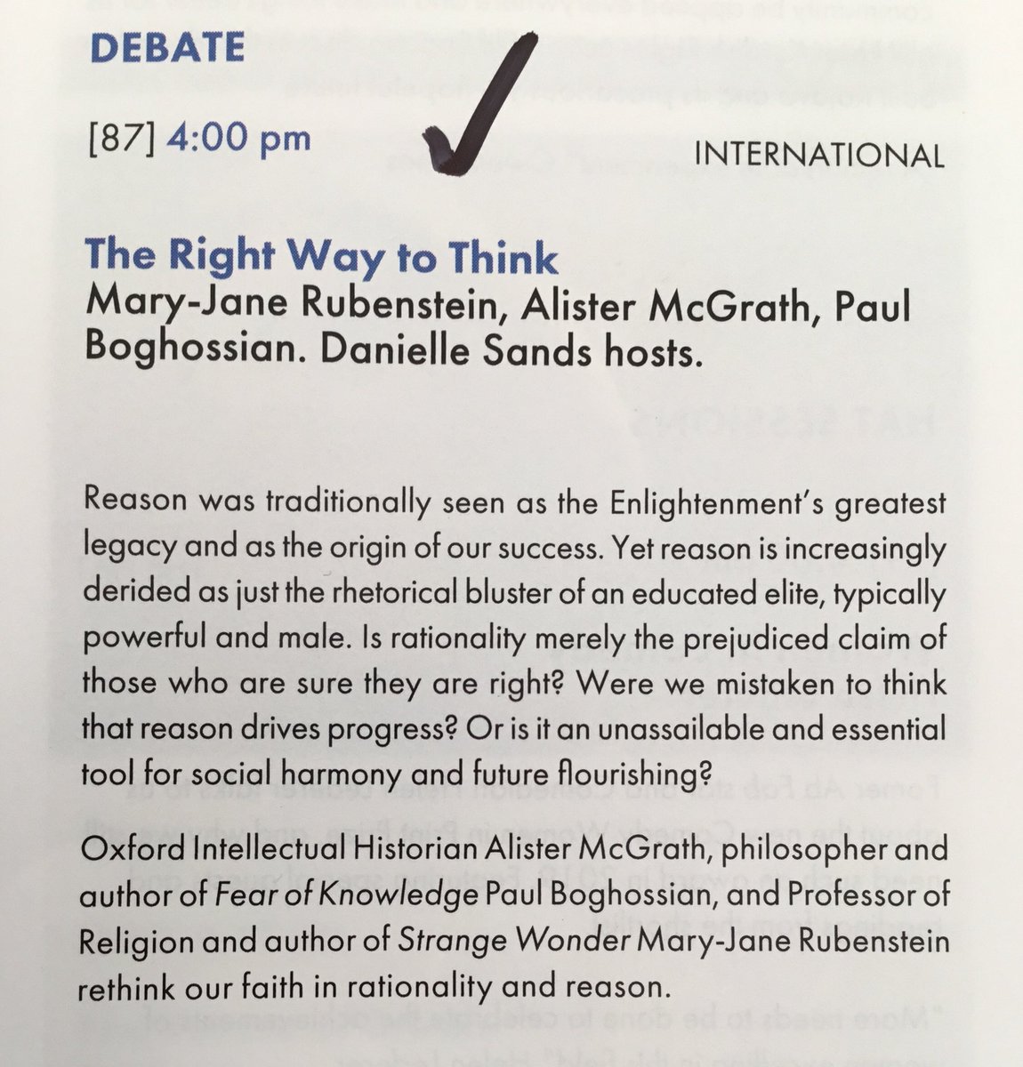 GlynRJones's tweet photo. Looking forward to this one. But can you have a reason based debate about rationality ?
#HTLGI2019 https://t.co/aSSxxEW1au