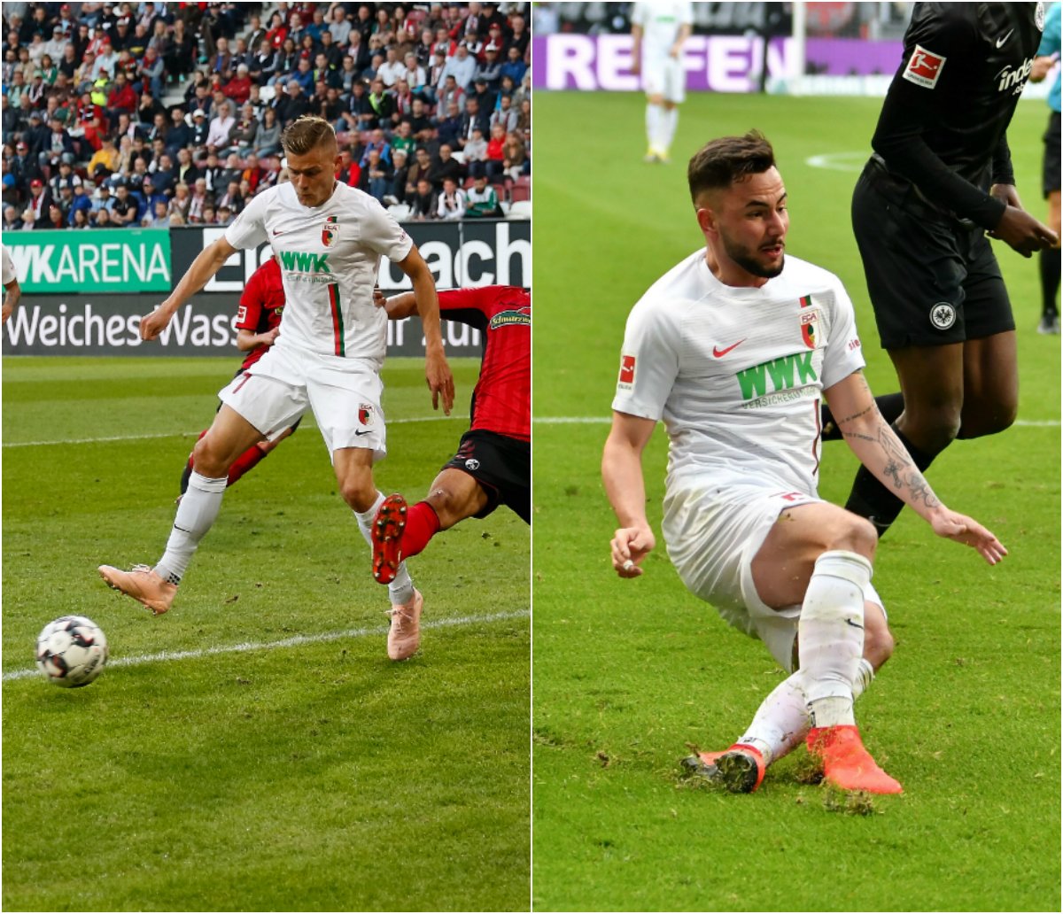 Two of our favourite goals this season, but which is your favourtie? 👇

🔁 <a href="/A_Finnbogason/">Alfreð Finnbogason</a>'s 1st goal v Freiburg
❤️ Marco #Richter's 2nd goal v Frankfurt

#FCA ❤️💚⚪