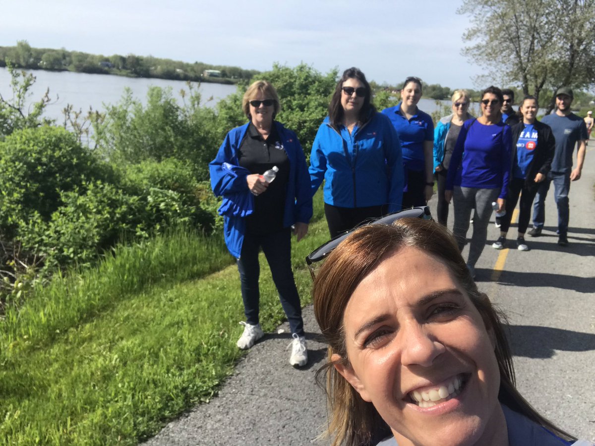 pagnotta_teresa's tweet photo. Team BMO out early for a 5KM walk, and proudly supporting the Children Treatment Centre in Cornwall #teamBMO #ProudToWorkaAtBMO #beingecno https://t.co/C074zCOk2W