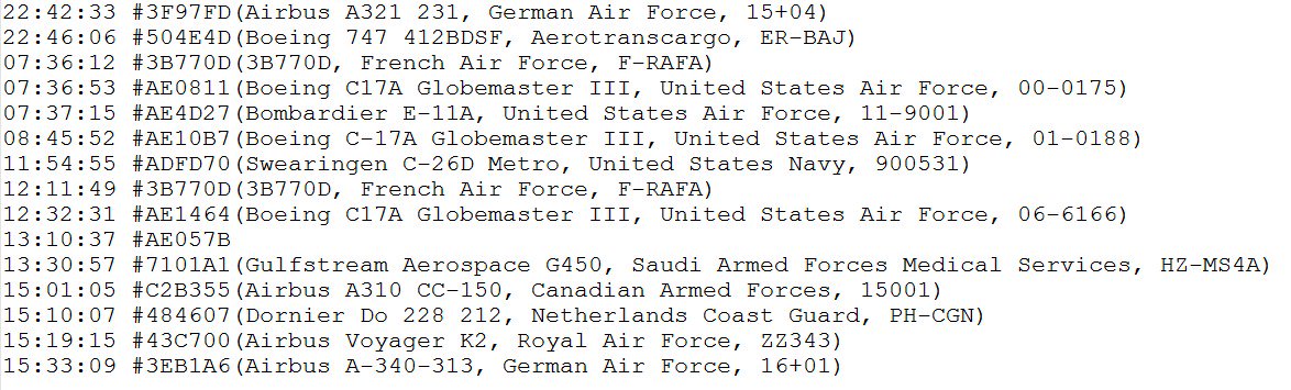 EHSBradar's tweet photo. Dear followers, unfortunately, @EHSBradar was offline for roughly 18 hours. Because of that, some flights were missed. They were:

#3F97FD #504E4D #3B770D #AE0811 #AE4D27 #AE10B7 #ADFD70 #3B770D #AE1464 #AE057B #7101A1 #C2B355 #484607 #43C700 #3EB1A6 https://t.co/5kVwUgUkQa