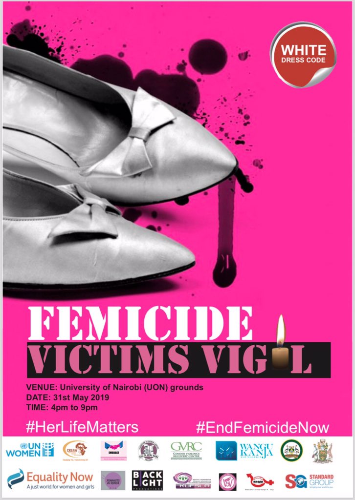 We’ve had enough!
#HerLifeMatters
We have to #EndFemicideNow 

Join us at University of Nairobi grounds on 31st May  from 4pm as we stand in solidarity with the mothers ,sisters and daughters who have fell victims of  Femicide in Kenya and worldwide! <a href="/BEATRICEELACHI/">BEATRICE ELACHI</a> <a href="/gladyswanga/">Gladys Wanga, E.G.H.</a>