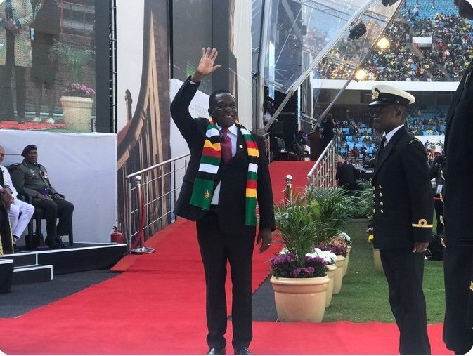 BREAKING NEWS @edmnangagwa says #ChinjaMaitiro from SA. @MDCAllianceZW  #MDCCongress2019 #MDC5thCongress