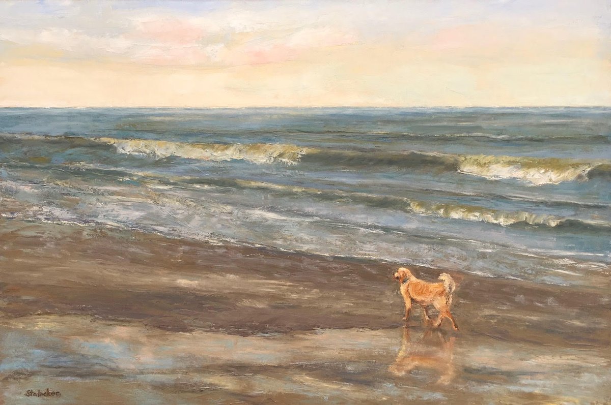 martingallery's tweet photo. Be sure to stop by and say "hi" 👋 to Sheryl Stalnaker at her #PiccoloSpoleto booth in Francis Marion Park 🐶🌅 https://t.co/ol7GsE9Qi3