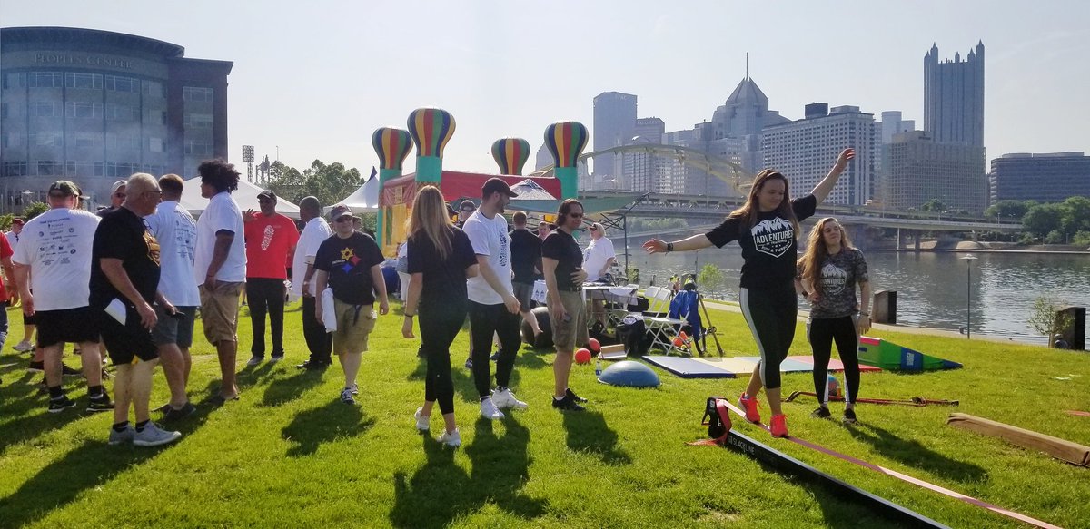 Kids are loving the activities and balancing courses here at the Walk brought to us by <a href="/AdventuresTP/">Adventures Training</a>