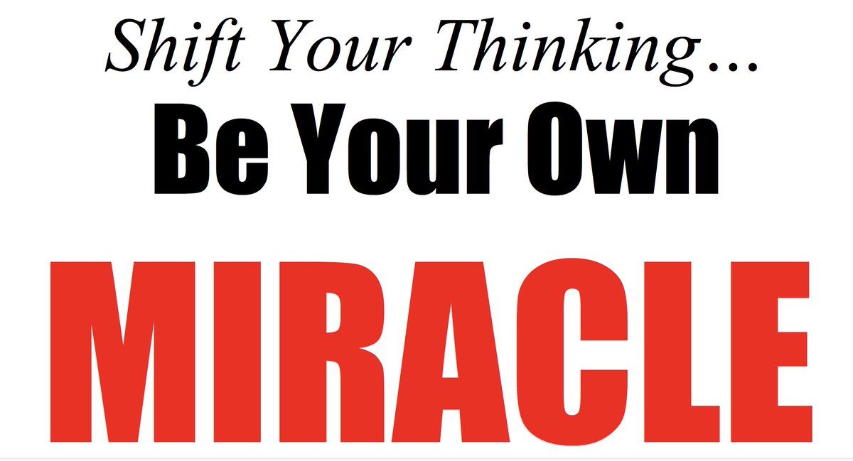 gitomer's tweet image. Shift Your Thinking…
Be Your Own 
MIRACLE #gitomer #whatareyouthinking? #think