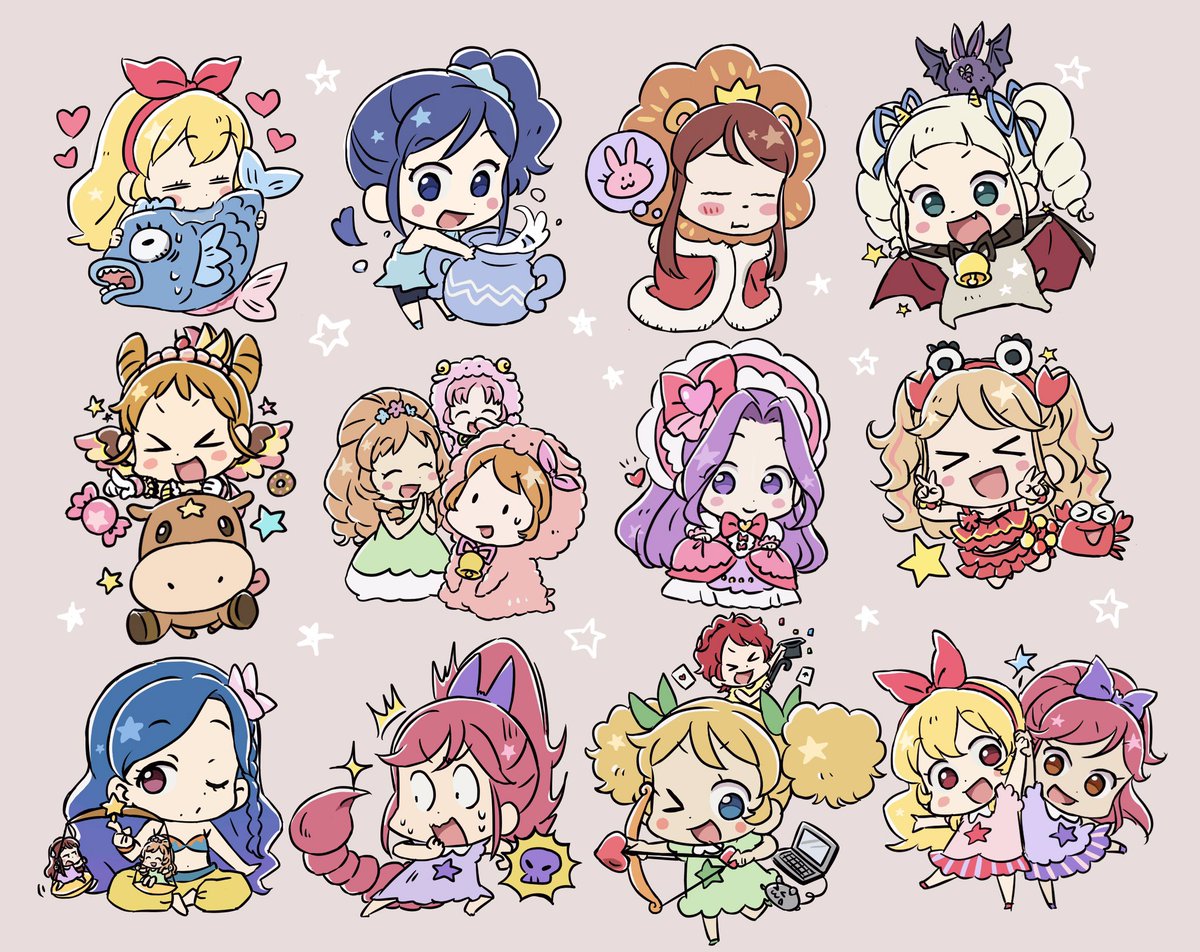 ろこモコ アイカツ 12星座