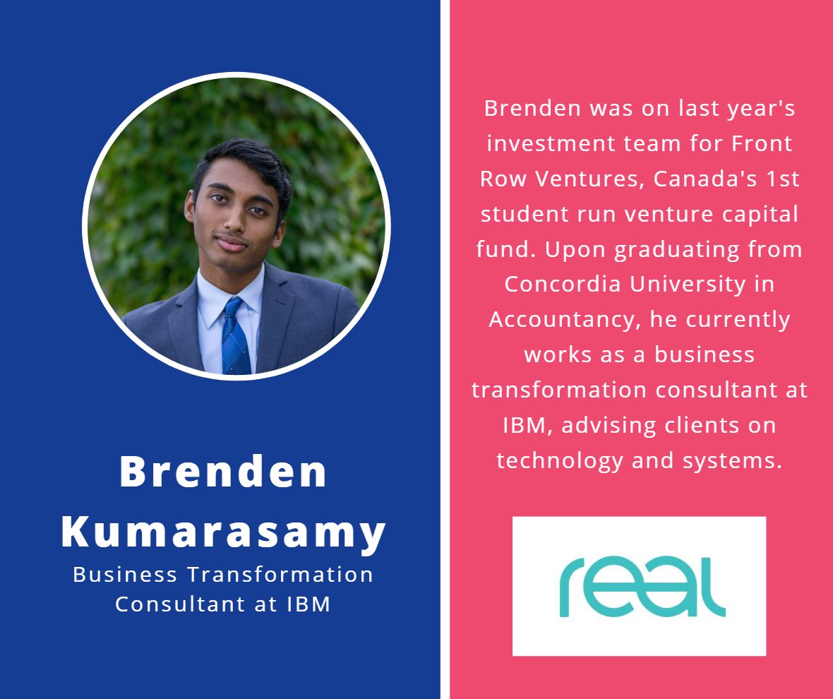 UpstartED's tweet photo. Our last workshop will be lead by Raphael Christian-Roy and Brenden Kumarasamy of Front Row Ventures, an active business student-run venture capital fund, also invested by Real Ventures. Excited to see what the delegates will be learning!! #UpstartED #innovation #youthempowerment https://t.co/kKK1zciZfK
