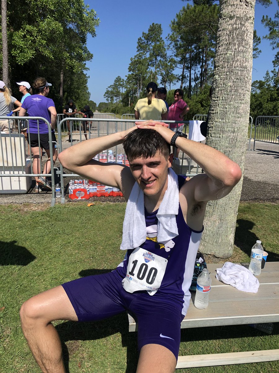 NelsonUXCTF's tweet photo. Cody Walker crosses the line at 43rd!  What a brutal race, started out at 70 degrees and was 86 when Cody finished.  @SAGUSportsNet @sagu https://t.co/FPdo6lHz6s