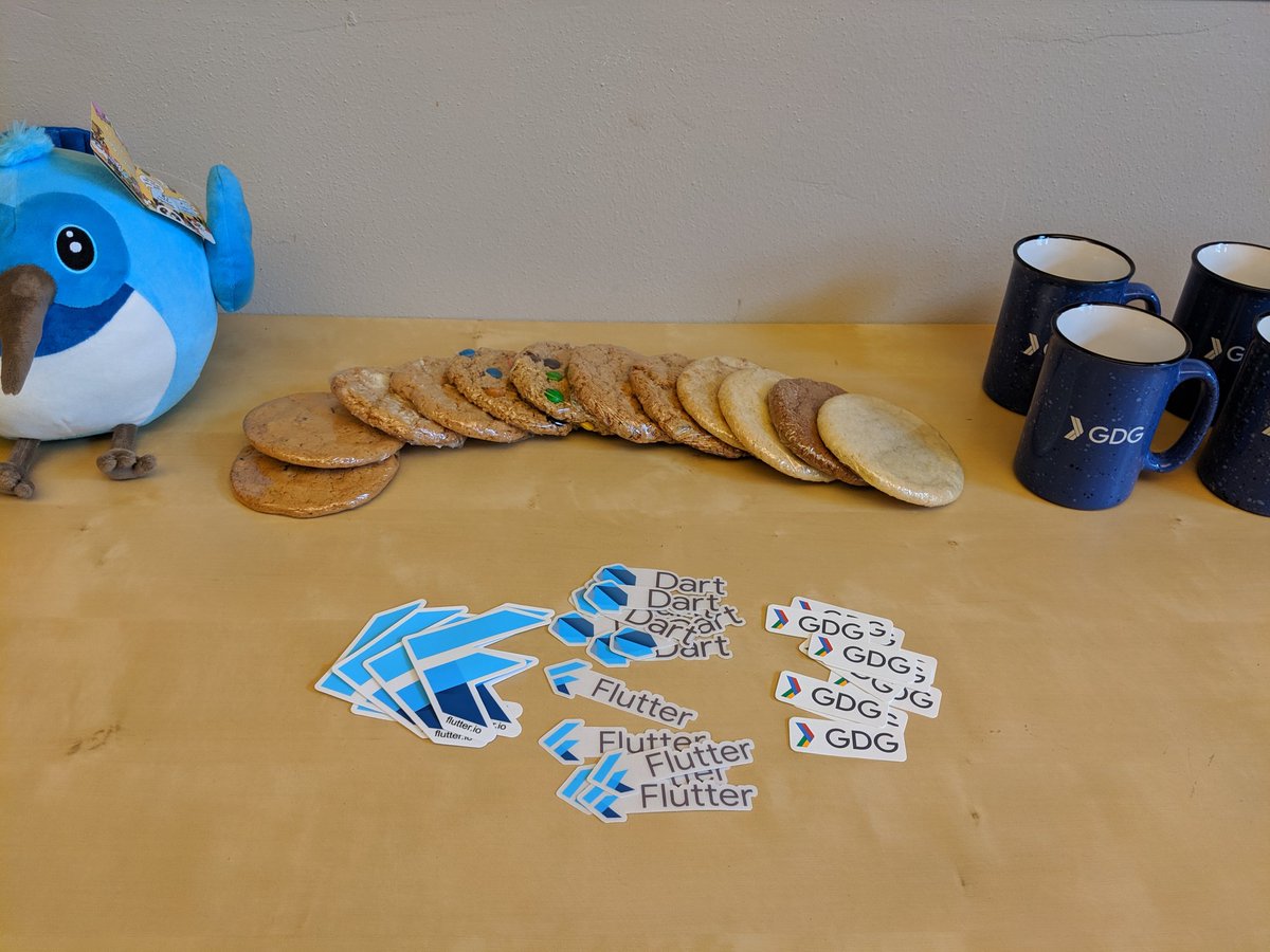 gdgmadison's tweet image. Getting ready for the @FlutterDev #flutterStudyJam at @bendyworks