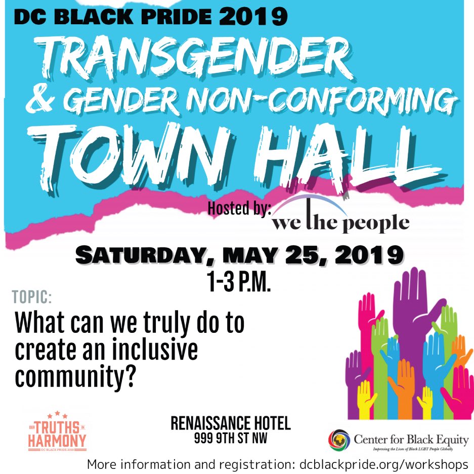 mayistrans's tweet photo. Today is the day! See you at 1. @dcblackpride #DCBlackPride https://t.co/zIUItbybi6